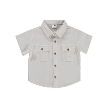 Civil Baby Çift Cepli 6-18 Ay Bej Gömlek