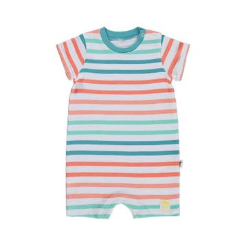 Civil Baby Çizgili 6-18 Ay Beyaz Tulum