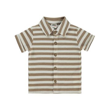 Civil Baby Çizgili 6-18 Ay Kahverengi Gömlek