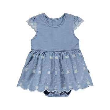 Civil Baby Fistolu Zıbınlı 6-18 Ay Mavi Elbise