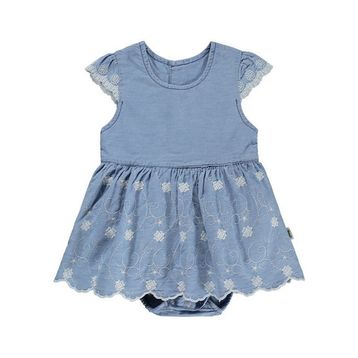Civil Baby Fistolu Zıbınlı 6-18 Ay Mavi Elbise