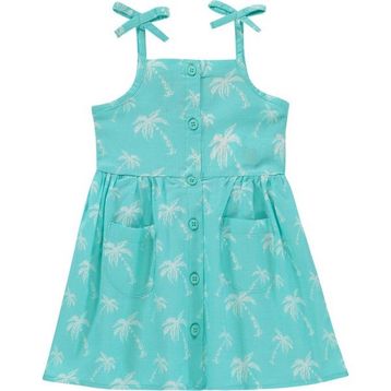 Civil Baby Fiyonk Askılı Flamlı 6-18 Ay Yeşil Elbise