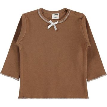 Civil Baby Fiyonklu Düz 6-18 Ay Kahve Sweatshirt