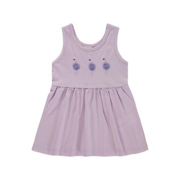 Civil Baby Flamingo Nakış 6-18 Ay Lila Elbise