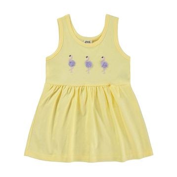 Civil Baby Flamingo Nakış 6-18 Ay Sarı Elbise