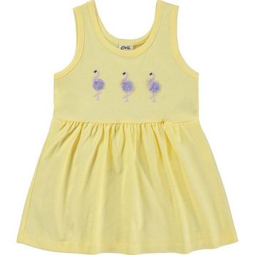 Civil Baby Flamingo Nakış 6-18 Ay Sarı Elbise