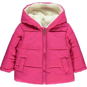 Civil Baby Kız Bebek Fuşya 6-18 Ay Kapüşonlu Mont