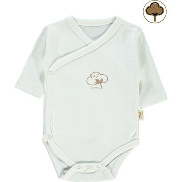 Civil Baby Organik 0-6 Ay Ekru Çıtçıtlı Bebek Badi
