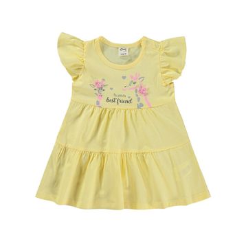 Civil Baby Zürafa Lase Nakış 6-18 Ay Sarı Elbise