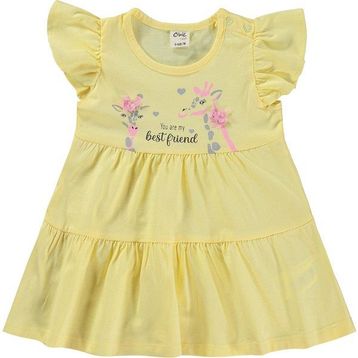Civil Baby Zürafa Lase Nakış 6-18 Ay Sarı Elbise
