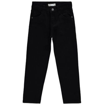 Civil Boys 20D68882024S3-3 10-13 Yaş Siyah Erkek Çocuk Kot Pantolon