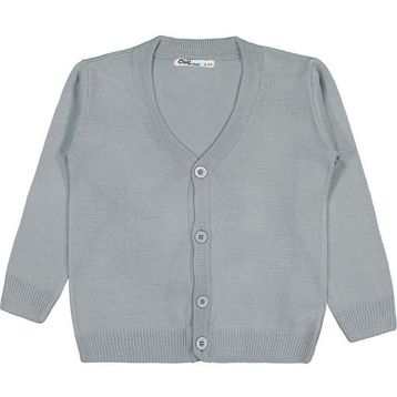 Civil Boys Basic Triko 2-5 Yaş Gri Hırka