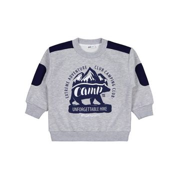 Civil Boys Camp Baskılı 2-5 Yaş Gri Sweatshirt