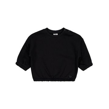 Civil Kalp Nakışlı Basic 6-18 Ay Siyah Bebek Sweatshirt