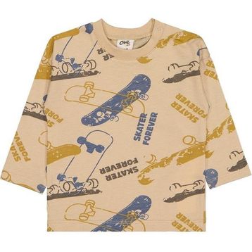 Civil Kaykay Baskılı 6-18 Ay Açık Taş Bebek Sweatshirt