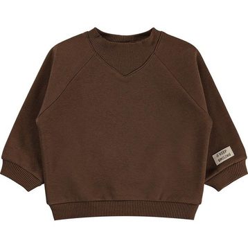 Civil Keep Smiling Etiketli Basic 6-18 Ay Kahverengi Bebek Sweatshirt
