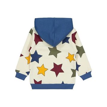 Civil Renkli Yıldız Baskılı 2-5 Yaş Mavi Erkek Çocuk Sweatshirt