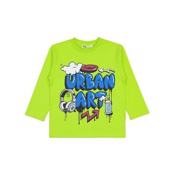 Civil Urban Art Baskılı 2-5 Yaş Yeşil Erkek Çocuk Sweatshirt