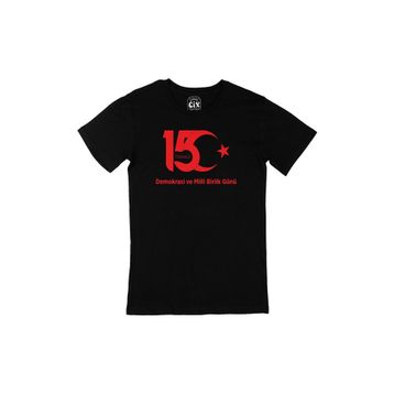 Cix 15 Temmuz Baskılı Siyah T-shirt