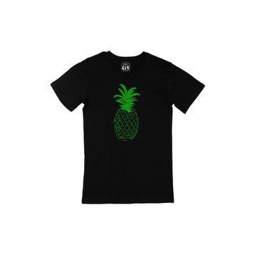 Cix Ananaslı Siyah T-shirt
