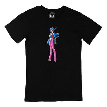 Cix Anime Robot Siyah T-shirt