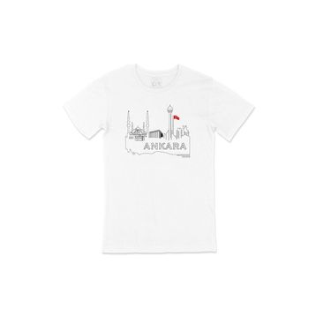 Cix Ankara Çizimli Bayraklı T-shirt