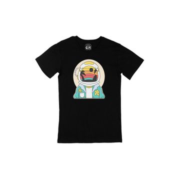 Cix Astronot Uzayda Siyah T-shirt