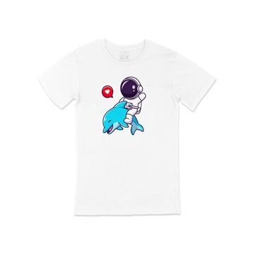 Cix Astronot ve Balina T-shirt