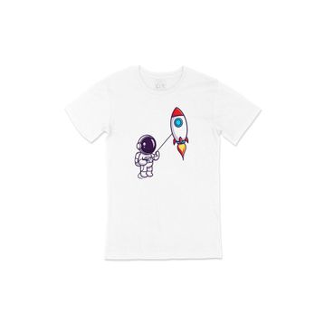 Cix Astronot ve Roket T-shirt