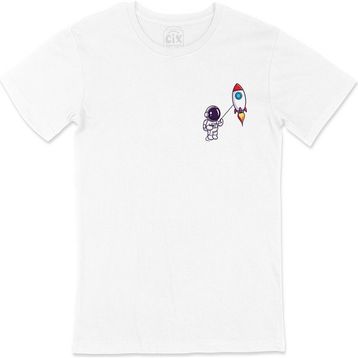 Cix Astronot ve Roket T-shirt