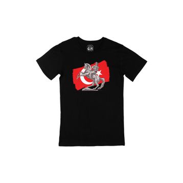 Cix Atatürk Bayraklı Onur Anıtı Siyah T-shirt