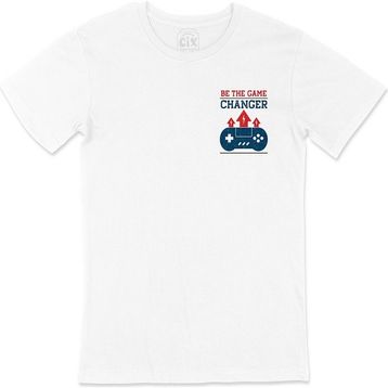Cix Be The Game Changer Cep Logo Tasarımlı Beyaz Tişört