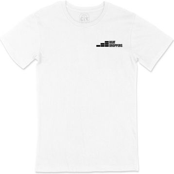 Cix Beat Droppers Cep Logo Tasarımlı Beyaz Tişört