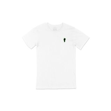 Cix Billie Eilish Logolu Cep Logo Tasarımlı Beyaz Tişört