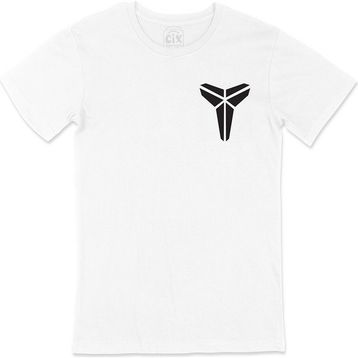 Cix Black Mamba Logolu Cep Logo Tasarımlı Beyaz Tişört