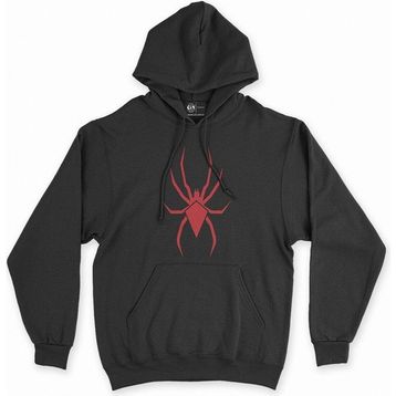 Cix Black Widow Örümceği Siyah Kapüşonlu Sweatshirt