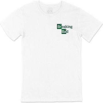 Cix Breaking Bad Cep Logo Tasarımlı Beyaz Tişört