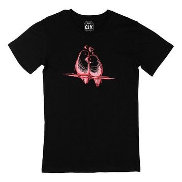 Cix Çifte Kumrular Siyah T-shirt