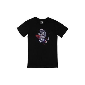 Cix Çılgın Astronot Siyah T-shirt