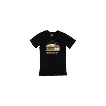 Cix Danimarka Siyah Erkek T-shirt