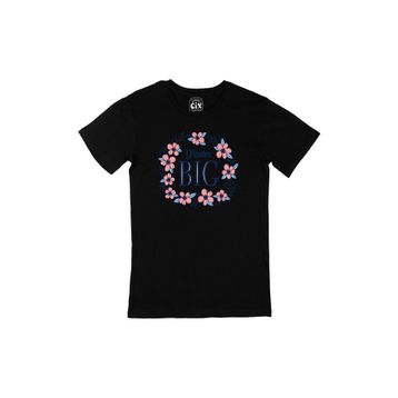 Cix Dream Big Büyük Düşün Yazılı Kısa Kollu Siyah T-shirt