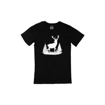 Cix Geyik Siyah Erkek T-shirt
