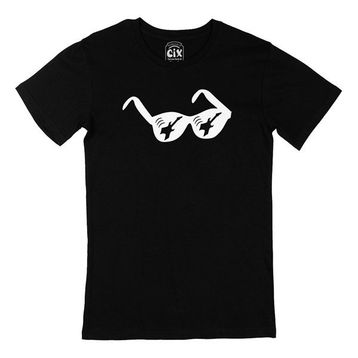 Cix Gitar Gözlük Siyah Erkek T-shirt