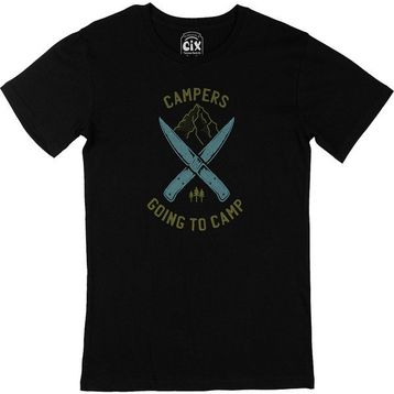 Cix Going To Camp Siyah Erkek T-shirt