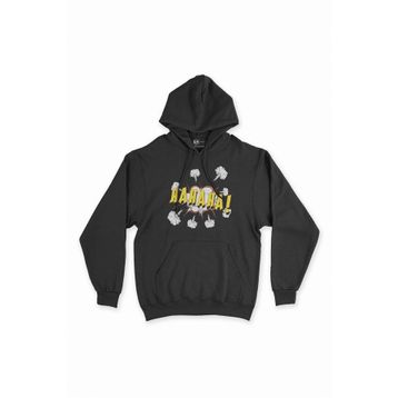 Cix Hahaha Siyah Kapüşonlu Sweatshirt