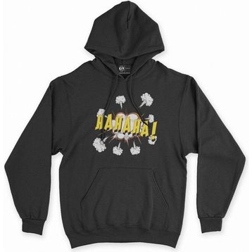 Cix Hahaha Siyah Kapüşonlu Sweatshirt