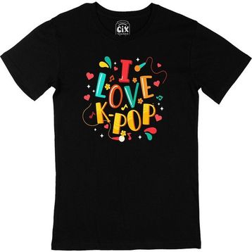 Cix I Love K Pop Siyah T-shirt