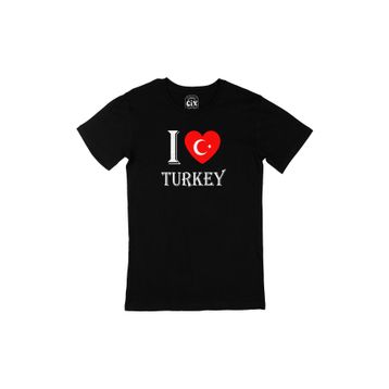 Cix I Love Turkey Siyah T-shirt