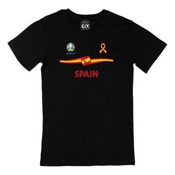 Cix İspanya Euro 2020 Siyah T-shirt