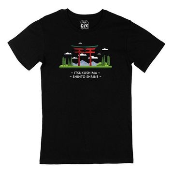 Cix Itsukuşima Tapınağı Siyah T-shirt